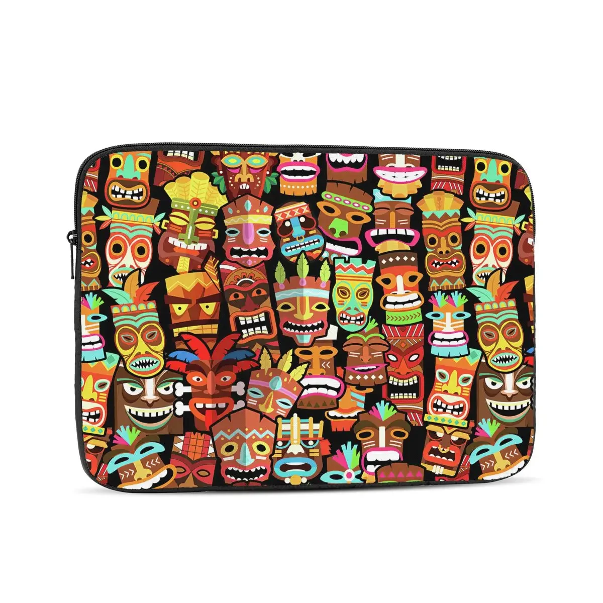 

Tiki Pattern Computer ipad Laptop Cover Case17 15 13 12 10 Inch Laptop Sleeve Bag Portable Cover Fundas Pouch