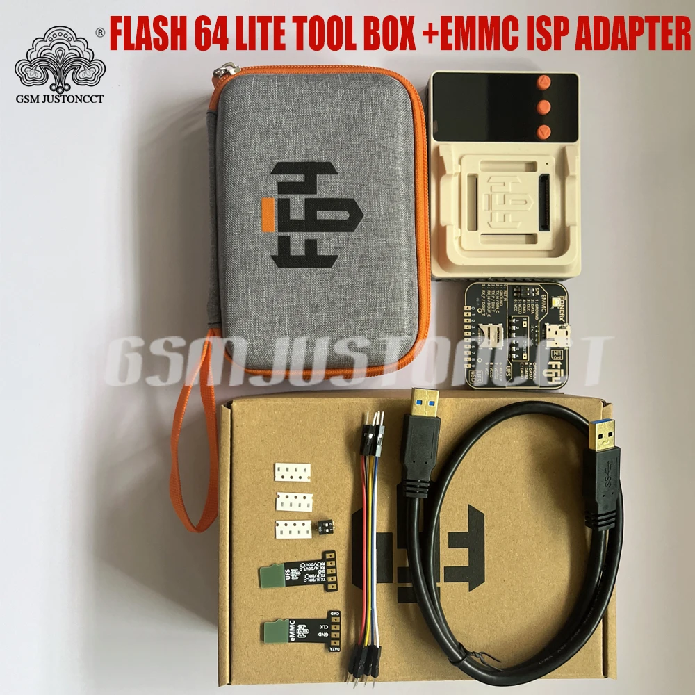 Original NEW F64 Flash 64 Ultra with EMMC BGA 153, 254, UFS BGA 153. 254. 297 ISP Socket Adapter