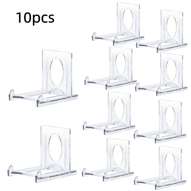 Acrylic Coins Easel Stand Clear Mini Challenge Display Stand Holder Clear Military Coin Stand Easel Plastic Medallion Holder