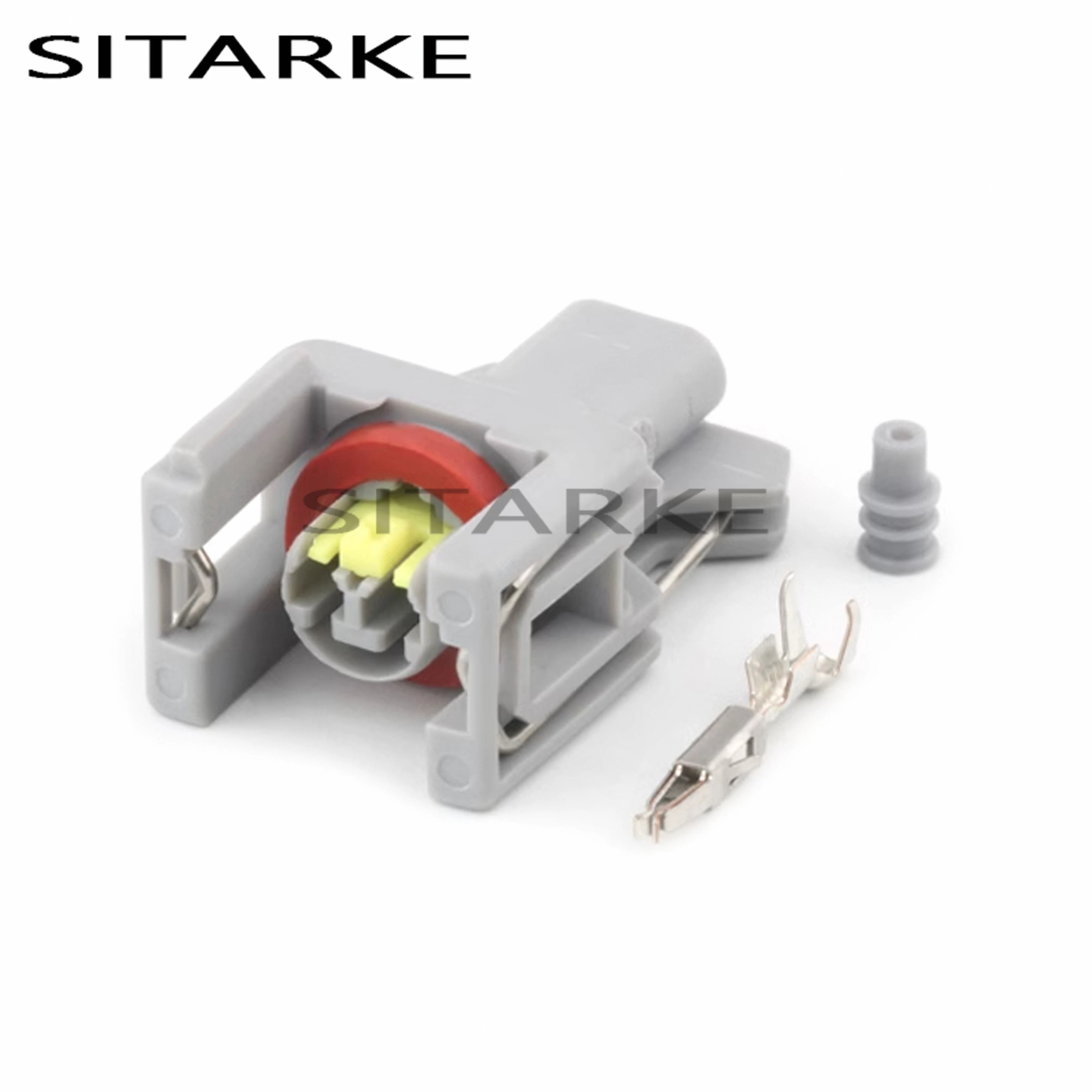 

1 Set 2 Pin 1743486-3 1.5 MM Automotive Harness Cable Connector Wire Female Auto Sealed Fuel Injector Plug