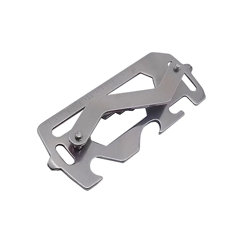 Outdoor Multi-função ferramenta saco, chave de fenda, chave de armazenamento fivela, Ec Portable Card Bottle Opener, externo Hexagon Wrench