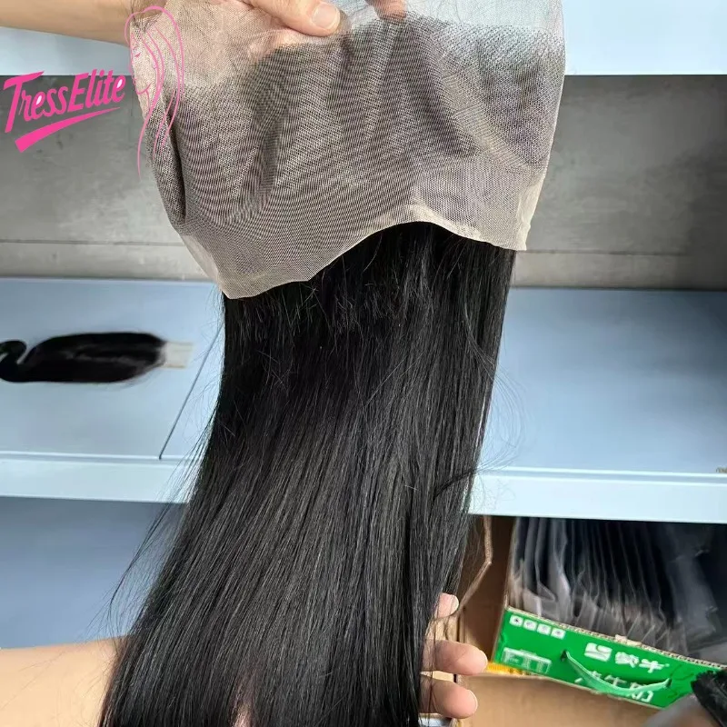 

Премиум 360-градусная кружевная фронтальная застежка, прямой натуральный цвет, прозрачный блок для волос, высокое качество, бразильский девственный Реми, настоящий вид