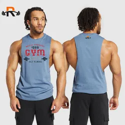 Men's Sports Fitness Quick Dry Sweatshirt Fitness Tank Top Letter Printed Top T-Shirt Sports Tank Top Plus Size Sweatshirt