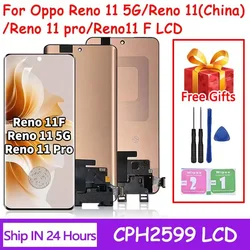 AMOLED For Oppo Reno11 CPH2599 LCD Reno 11 (China) PJH110 Display+Touch For Oppo Reno 11F CPH2603 /11Pro CPH2607