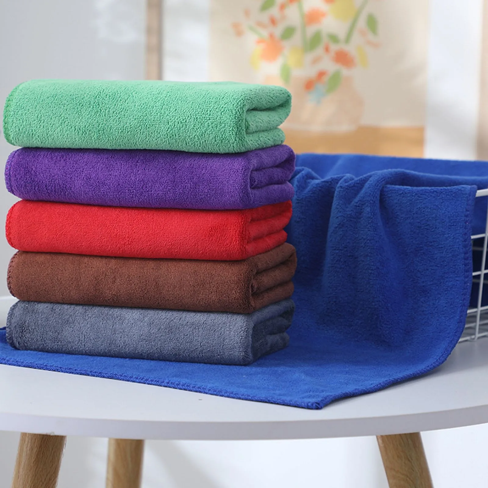 

1PCS Microfiber Bath Dry Hair Towel Soft Thickened Bath Towel Absorbent Sports Towel Household Comfortable Bathing Towel