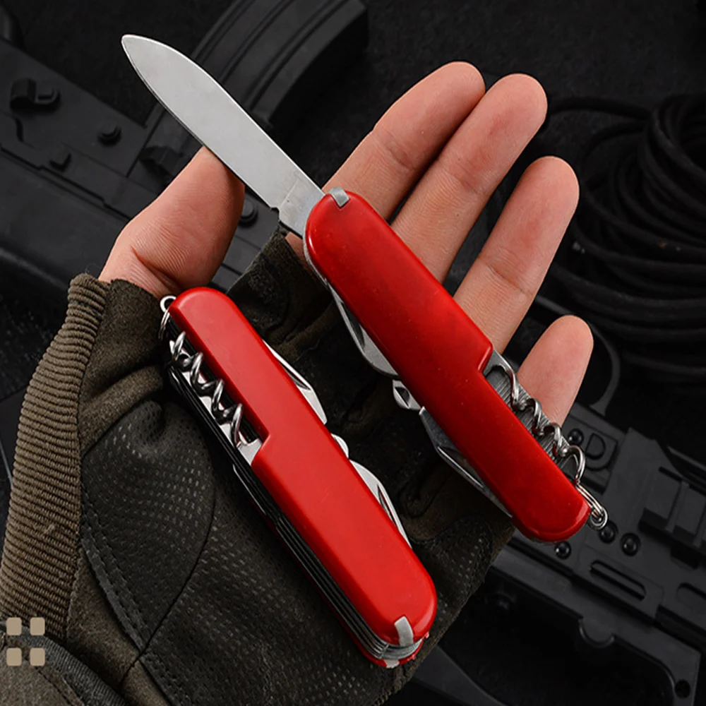 Portable Multifunctional Folding Knife Durable 5/7/9/11 in 1 Stainless Steel Multi Tool Pocket Knife 15cm Knife Outdoor