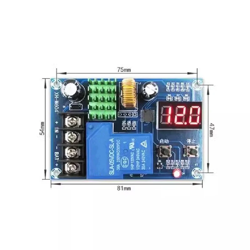 XH-M604 Battery Charger Control Module DC 6-60V Storage Lithium Battery Charging Control Protection Board Switch