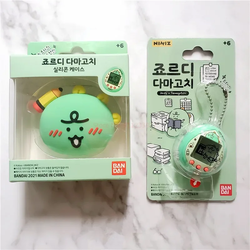 Original Tamagotchi Bandai Korean Jordy Electronic Pet Machine Game Dinosaur Egg Virtual Nostalgic Game Console Toy Xmas Gift