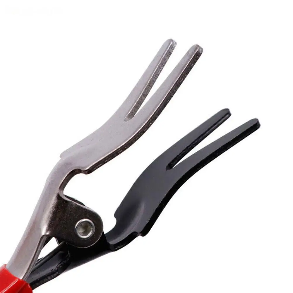 Automobile Universal Angled Fuel Vacuum Line Tube Hose Remover Separator Pliers Pipe Tools Removal Tools