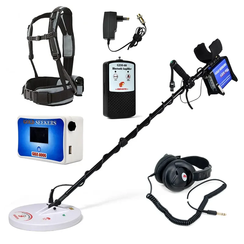 

Metal Detector GDX-8000 Underground Professional DepthSearch Finder Gold Detector Treasure Detecting Pinpointer Waterproof