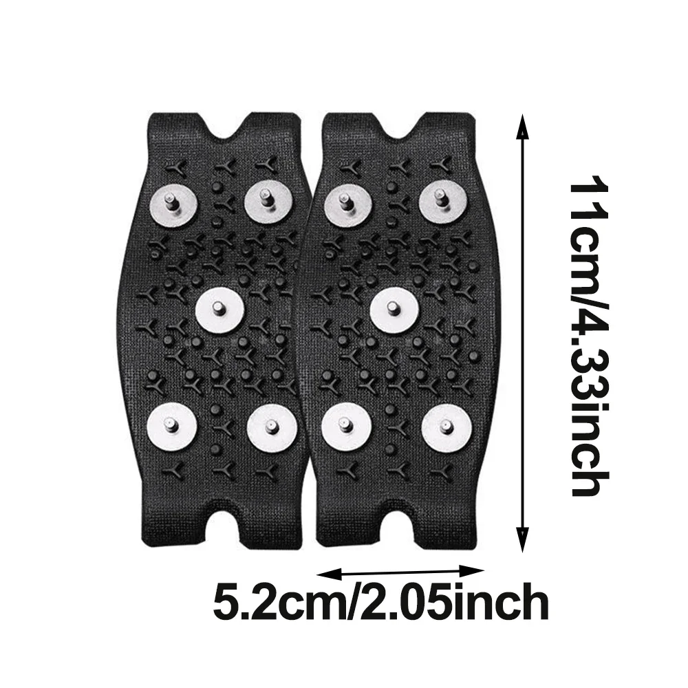 1/2 مجموعات - غطاء حذاء عالمي مضاد للانزلاق مع مخالب ثلج مضادة للانزلاق، مناسب للأحذية والأحذية، يمكن استخدامه على الجليد والثلج وما إلى ذلك