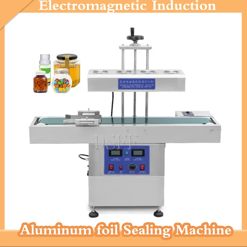 

Полностью автоматическая настольная машина для запечатывания пластиковых контейнеров, Автоматическая Индукционная машина для запечатывания крышек алюминиевой фольги