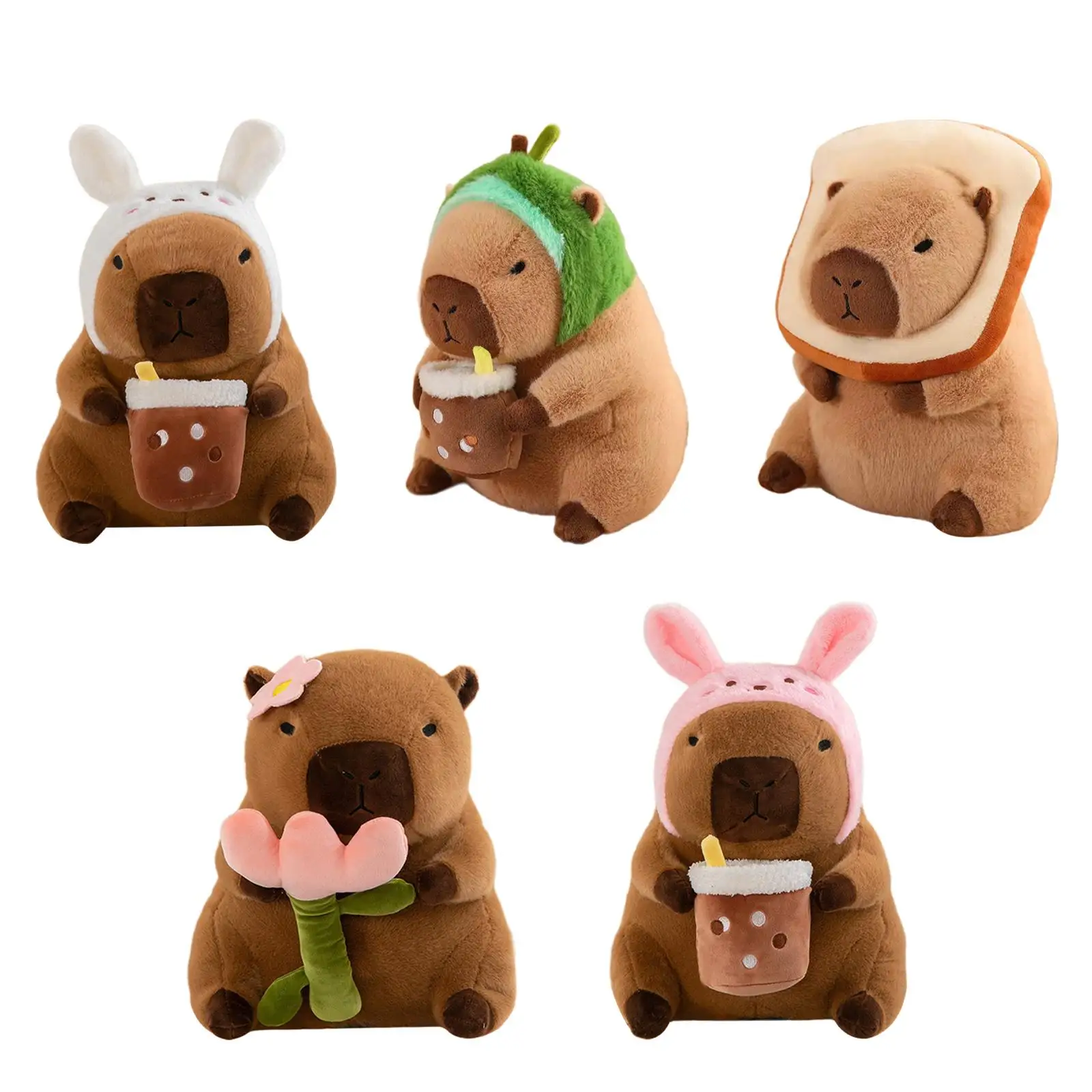 Capybara Stuffed Toy Soft Capybara Plush Toy for Adults Family Boys Girls