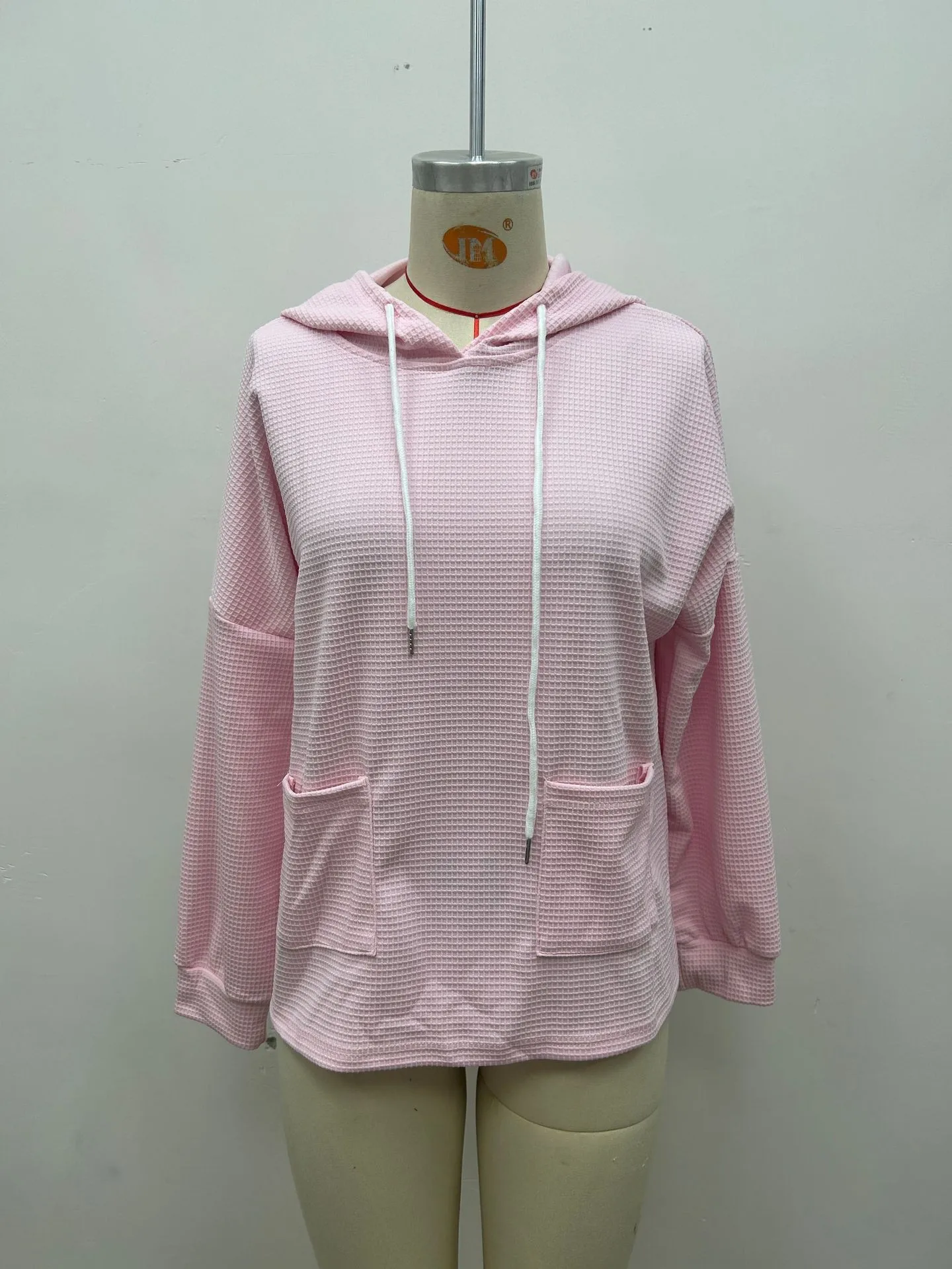 Casual Long Sleeve Sweatshirt Loose Fit with Pullover Irregular Hooded Hoodie Standard Length Women Sweatshirts