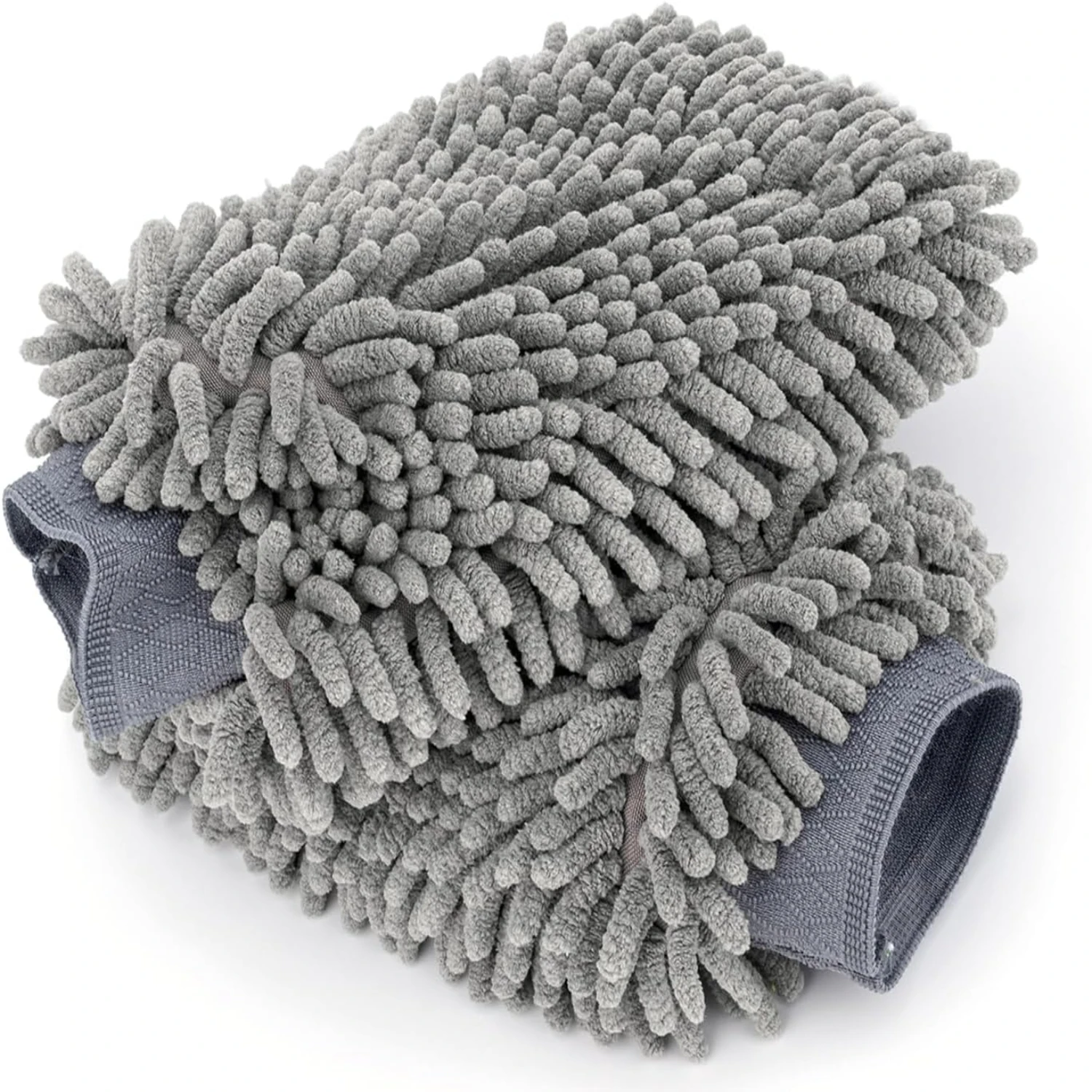 

Large Size Navy Blue Car Wash Mitt, Chenille Microfiber Lint Wash Glove, Scratch-Free Chenille Car Cleaning Mitt (Grey)