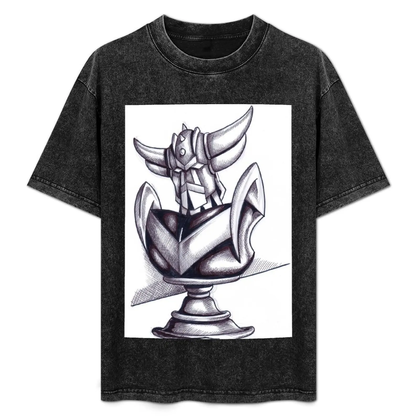 

Pion Goldorak 80's T-Shirt Basic Plain Short Sleeve Crew Neck Tee