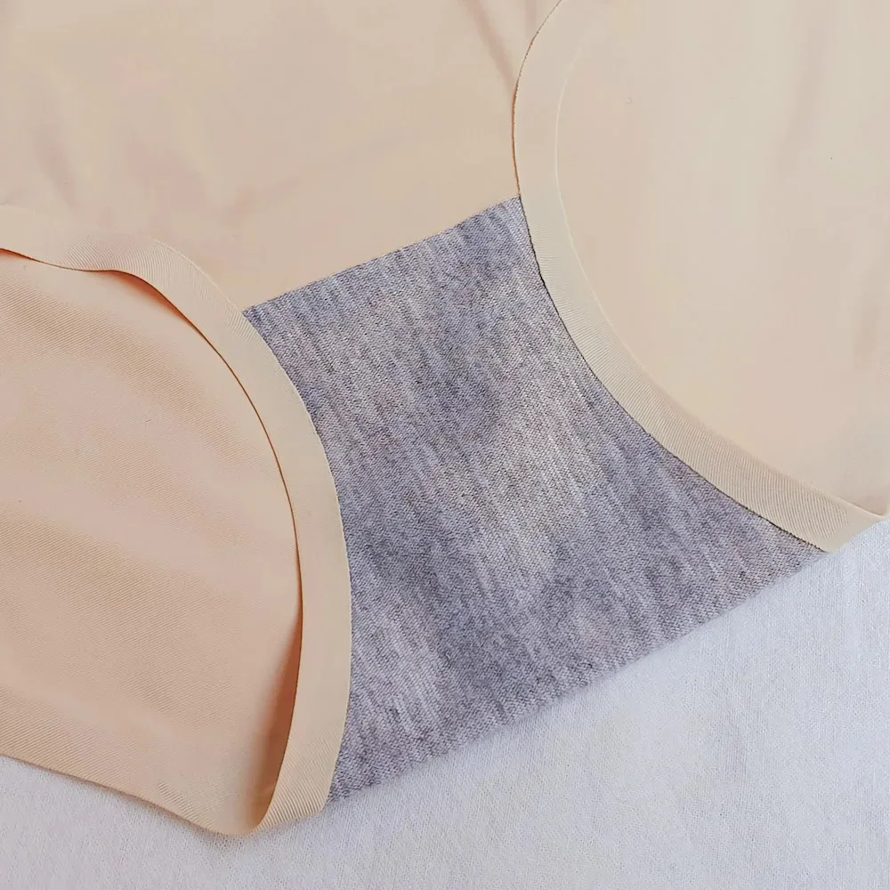 Bezešvé spodní prádlo z ledového hedvábí pro ženy, prodyšné kalhotky, pohodlné kalhotky do poloviny pasu, dámské kalhotky 10 ks/sada - náhled 3