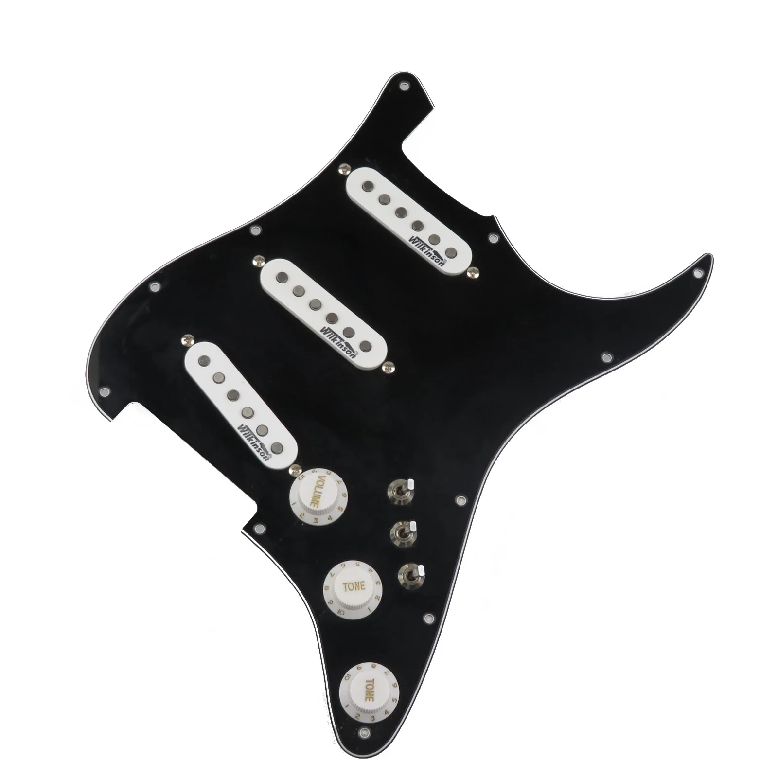 7-Way jenis full loaded Pickguard wilbksss Ainico 5 Satu coil pickup Set untuk Gitar pickup