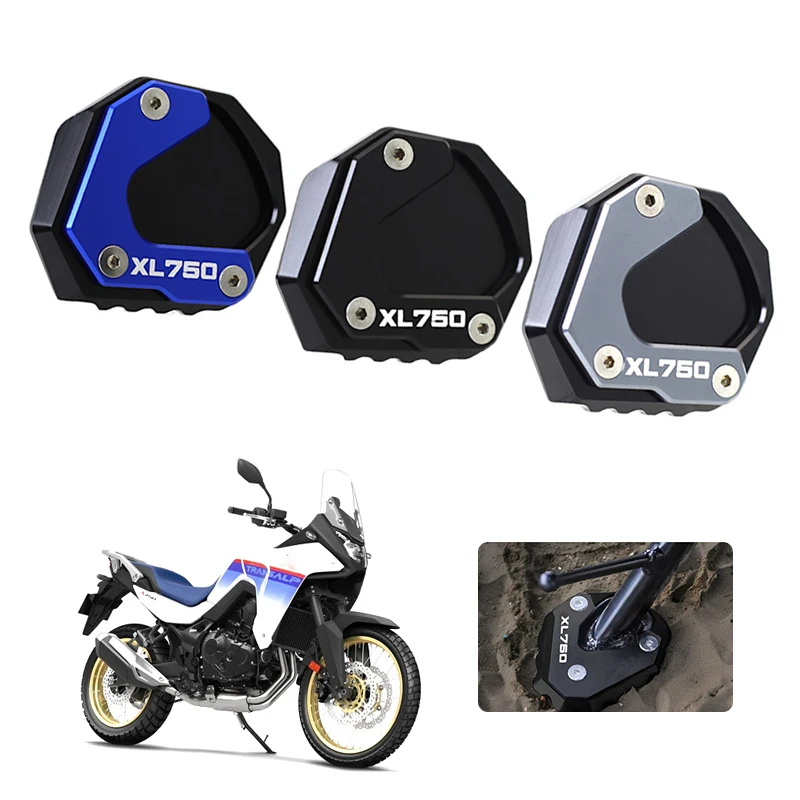 XL750 nuevo CNC soporte lateral extensión de caballete placa de soporte ampliar para Honda Transalp 750 Transalp750 XL 750 2023 2024