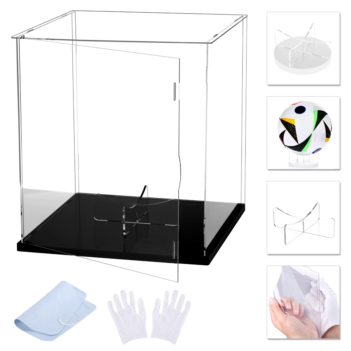 Ball holder Basketball Ball Support Base Stand Volleyball/Football Holder Rack Desktop Bracket Acrylic Display Shelf Rack