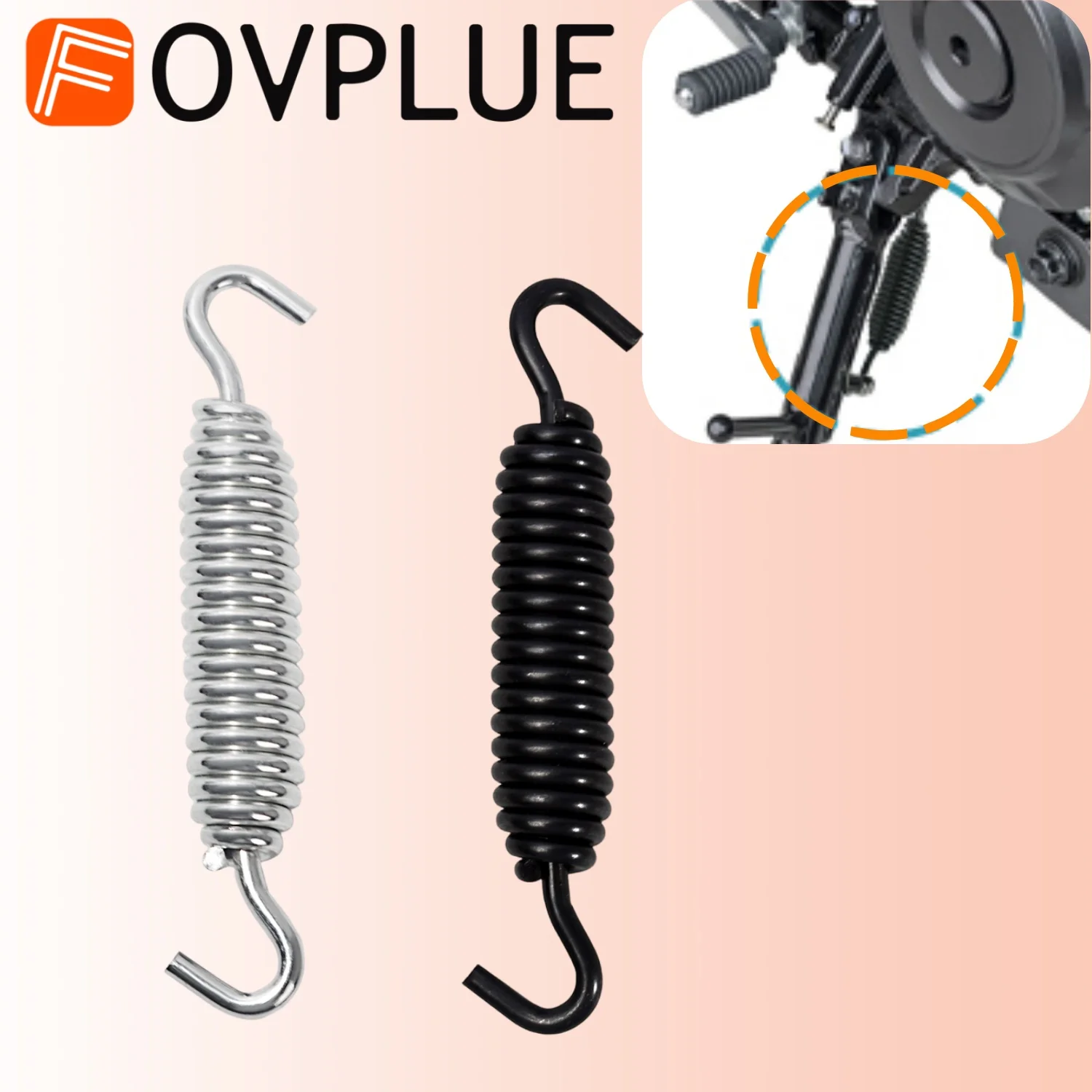 Motorcycle Spring Kickstand Support Jiffy Stand For Harley Touring Road King Street Softail Fat Boy Sportster XL1200 883 2007-UP