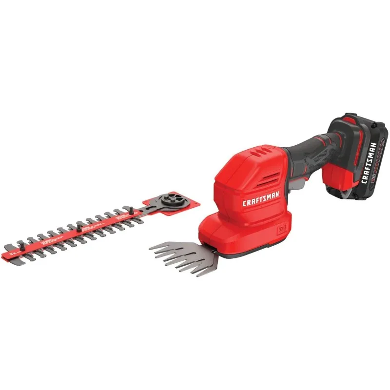 

CRAFTSMAN V20 Cordless Handheld Grass Trimmer and Mini Hedge Trimmer Kit (CMCSS800C1)