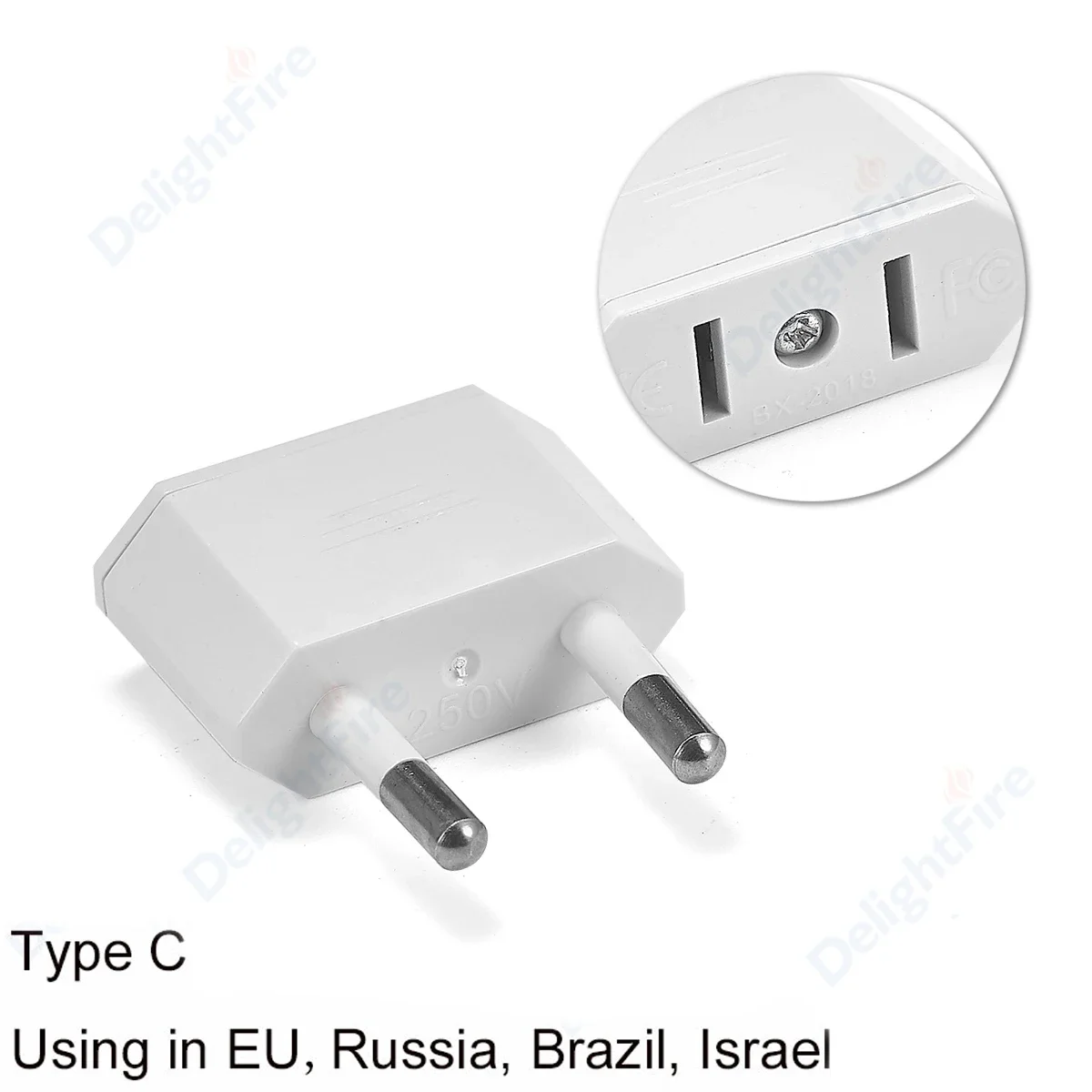 Adaptateur de prise de voyage UE, prise américaine CN US vers prise UE, prise de courant européenne,