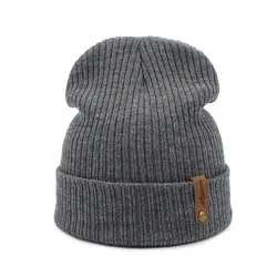 Gorro para niños y niñas de 8, 9, 11, 12 años, también para hombres y mujeres, gorro de punto liso con puños diarios, gorro de invierno suave y cálido