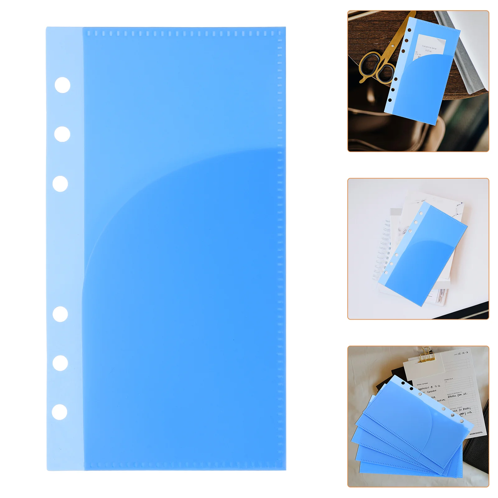 

5 Pcs Pp Bag Separator Page Labels Pocket Binder Dividers Door Baggies Replaceable Budget