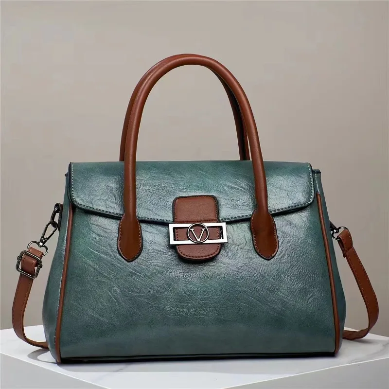 

Quality Women's Leather Top Handle Bags Female Shoulder Sac Tote Shopper Bag Bolsa Feminina Luxury Designer Handbags for Woman