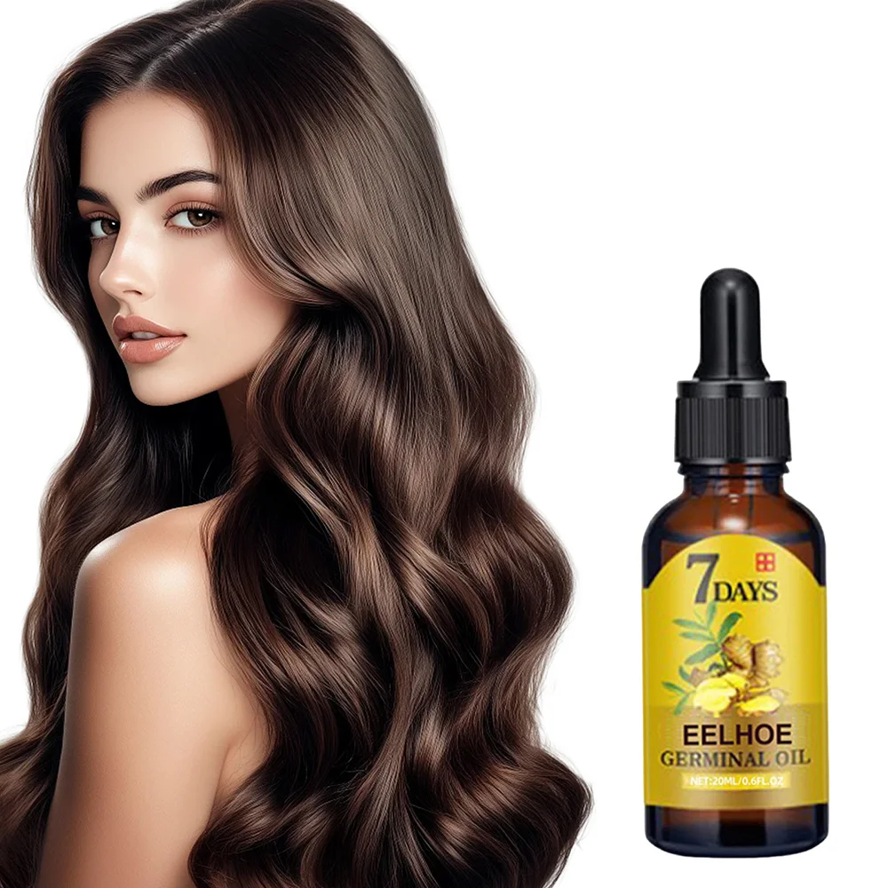 

EELHOE Ginger Hair Treatment Natural Volumizing Fullness Smooth Hair Lightweight Scalp Care Essence Cross Border