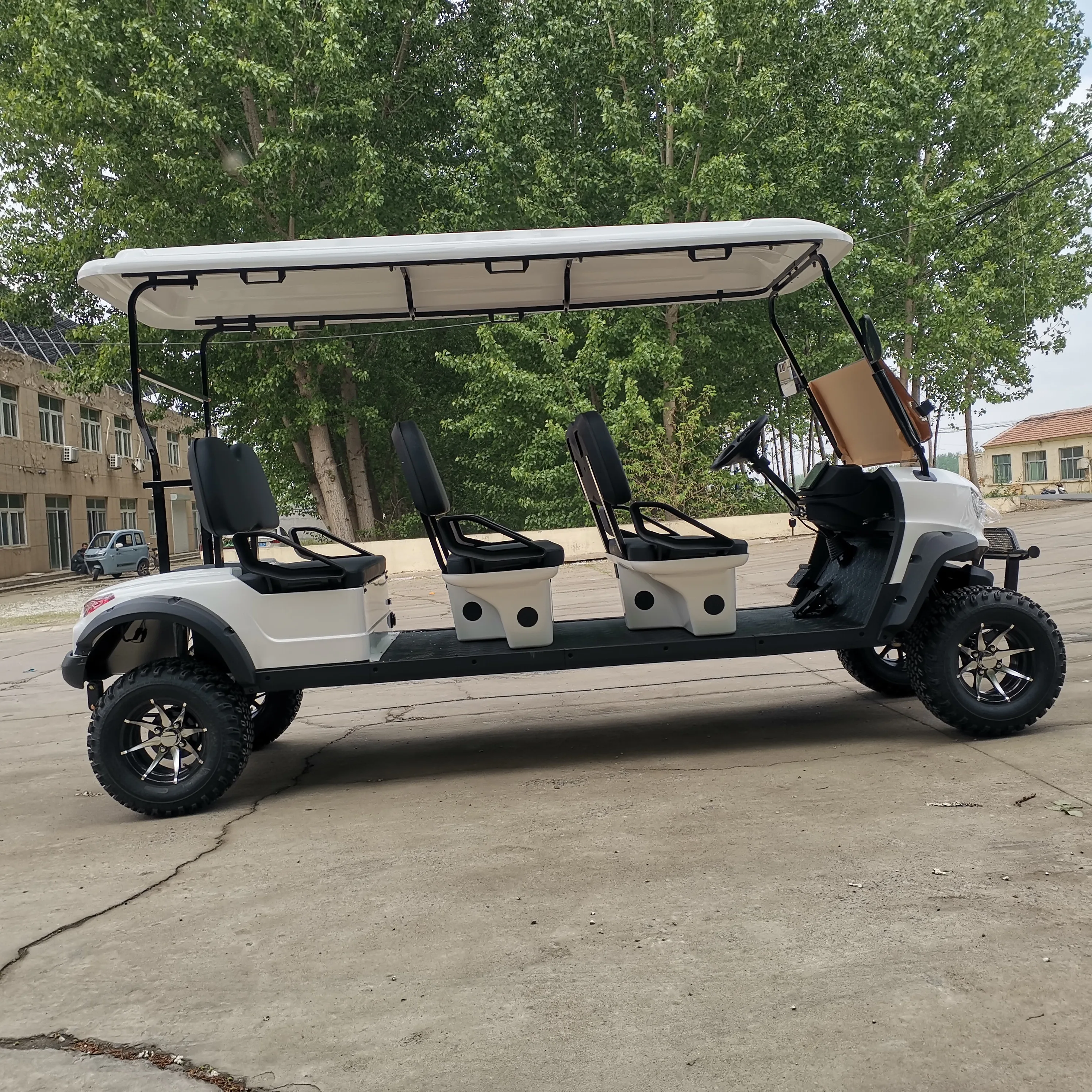عربة جولف ذات 6 مقاعد بسعر تنافسي مع عربة جولف فائدة 48 فولت للجولات #5