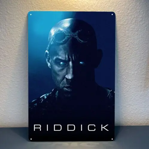 Riddick Vin Movie Metal Poster Tin Sign 20x30cm Plaque