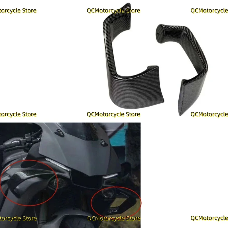 

Carbon fiber coating Motorcycle Fixed Wind Wing Fairing Winglet Fit for Yamaha YZF R1 2015-2023 YZF R6 2017-2022 R1M 2015-2023