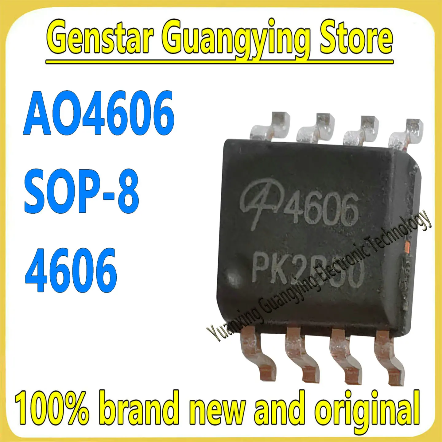 (10 pieces) AO4606 Part Number: 4606 SOP-8 N+P-channel MOSFET Field-Effect Transistor 100% Brand New, In Stock