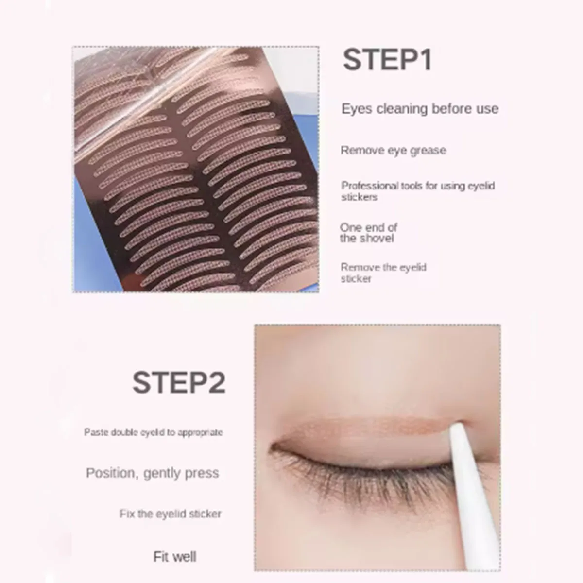 200 قطعة/180 قطعة شريط لاصق للجفن المزدوج ملصقات غير مرئية شفافة شريط عين مزدوج لاصق من الألياف غطاء العين شريط رفع أدوات الجفن I #5