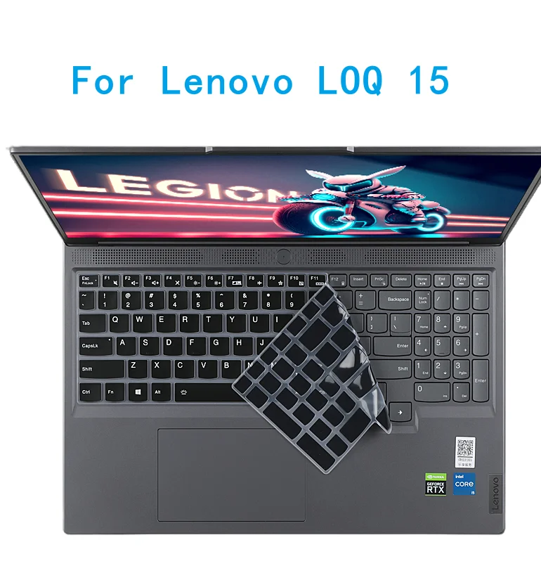 Silicone Laptop keyboard cover Skin Protector For Lenovo LOQ 15 LOQ 15i 2024 15AHP9 15IRX9 15IRH9 IRH8 15 AHP8 IRX9 15.6 inch