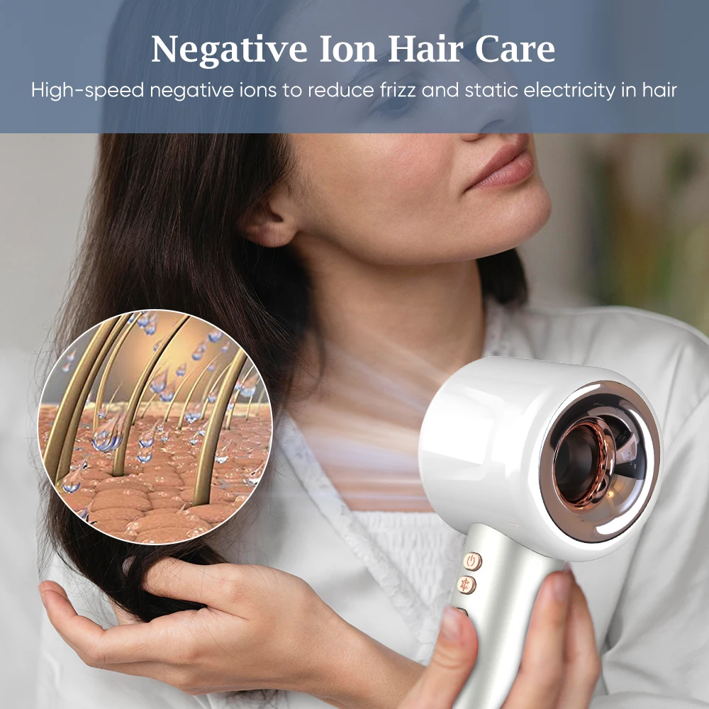 مجفف شعر قوي سريع الجفاف 110000 دورة في الدقيقة Bldc Motor مجفف شعر فائق 2024 مجموعة مجفف شعر أيوني عالي السرعة