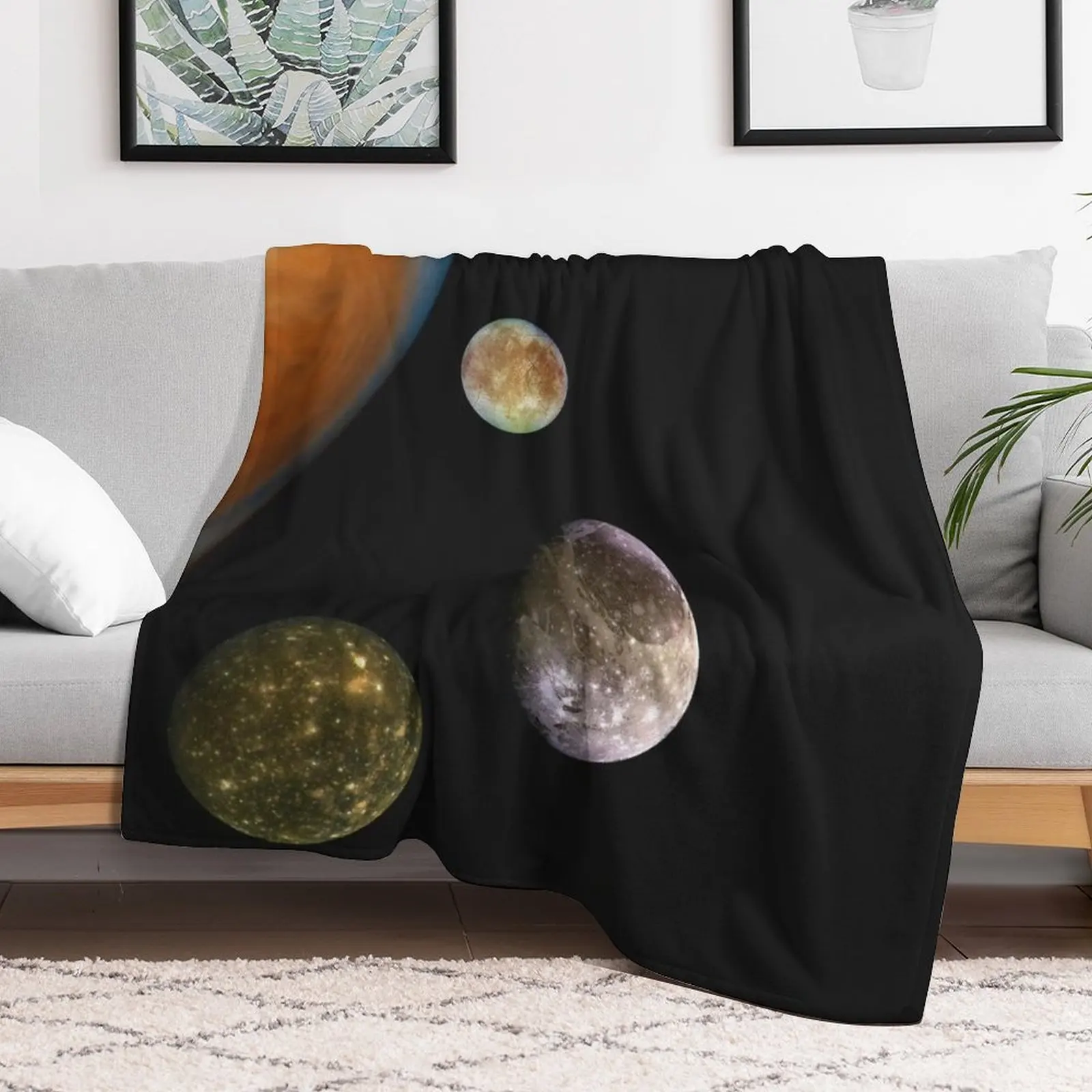 Jupiter, Io, Europa, Ganymede, Callisto Space Throw Blanket For Baby cosplay anime Shaggy Blankets