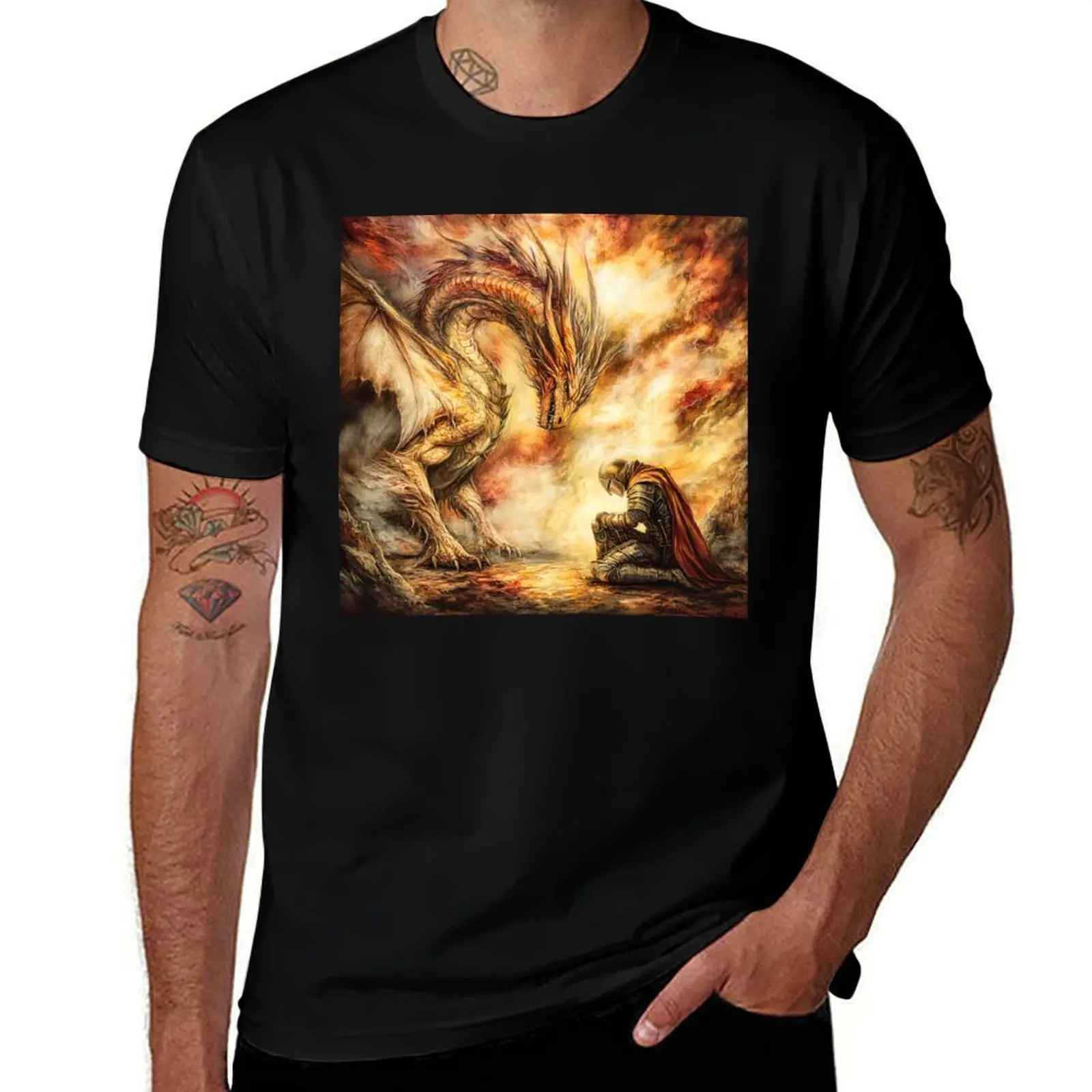 Dragon and Knight - T-shirt Devotion, T-shirt sportif respirant à manches courtes