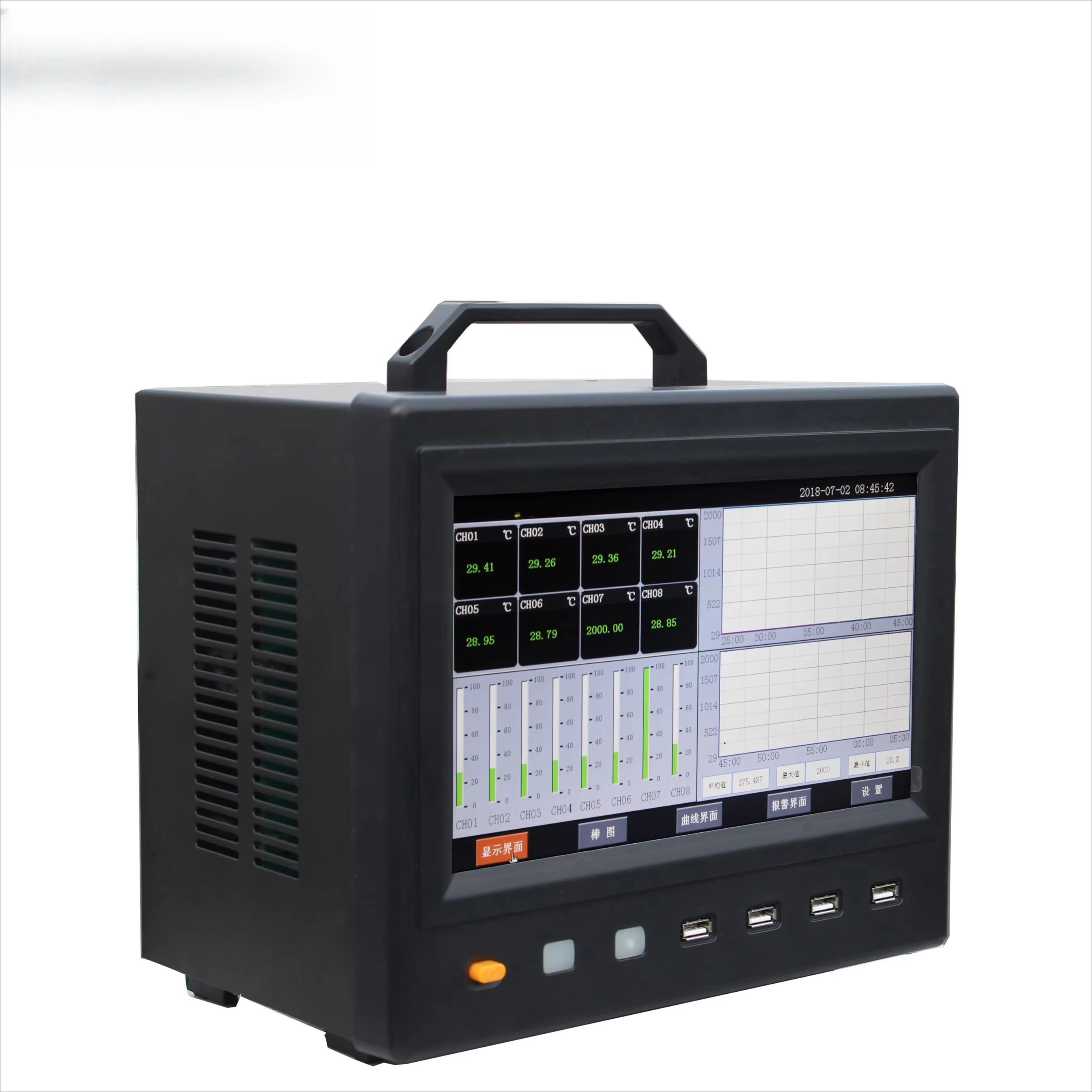 

Temperature Data Logger Multi-channel Temperature Tester Paperless Data Logger