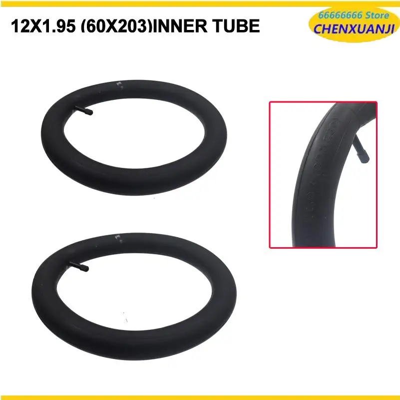 Butyl 12x1.95 (60x203) inner tube for old self-propelled, electric bicycle tire inner tube