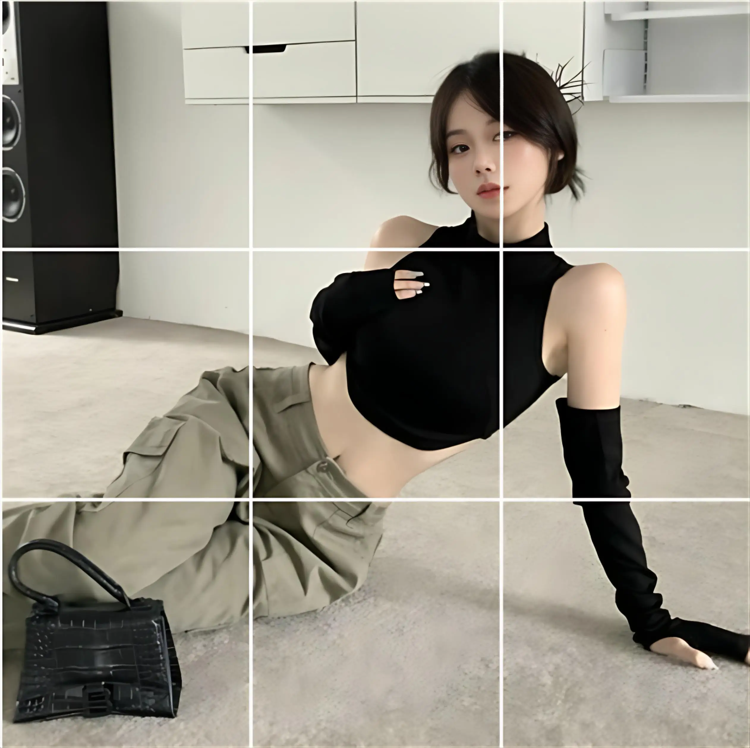 

Detachable Sleeve T-Shirt Women Middle-Aged Women'S Clothing Autumn Ruched Waist Tightening Streewear Cottagecore Punk Club Girl