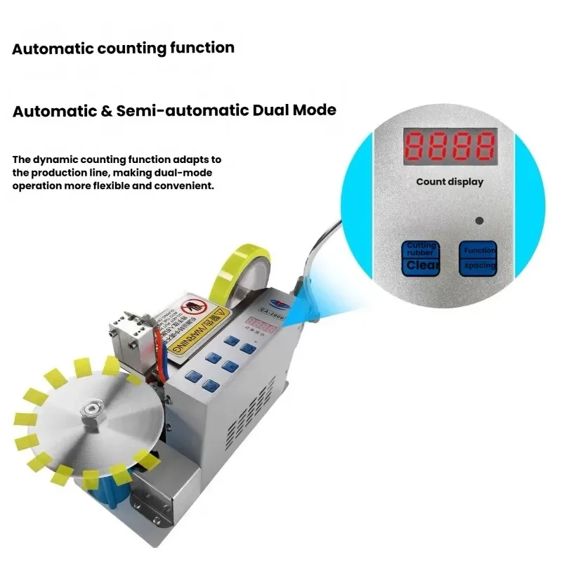 Digital‑Setting‑Length‑Cutting‑Gear Pneumatic‑Processor for Double‑Sided‑Tape‑High‑Temp‑Tape‑Film‑Material‑Cutting‑Tasks