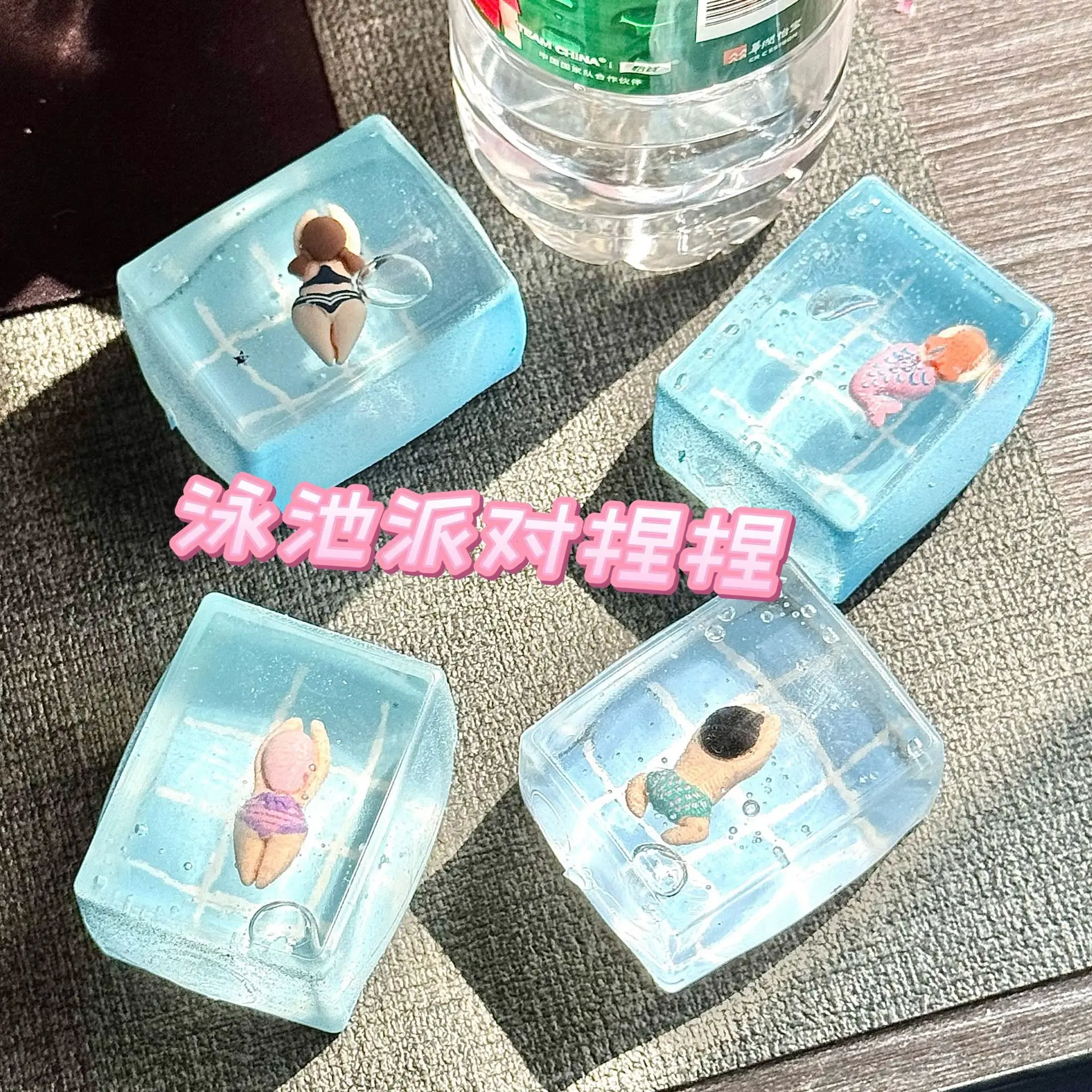 new Swimming Pool Squeeze Toys Maltose Stress Relief Slow Rebound Fidget Toy Mochi Squishy Stress Reliever Toys Antistress