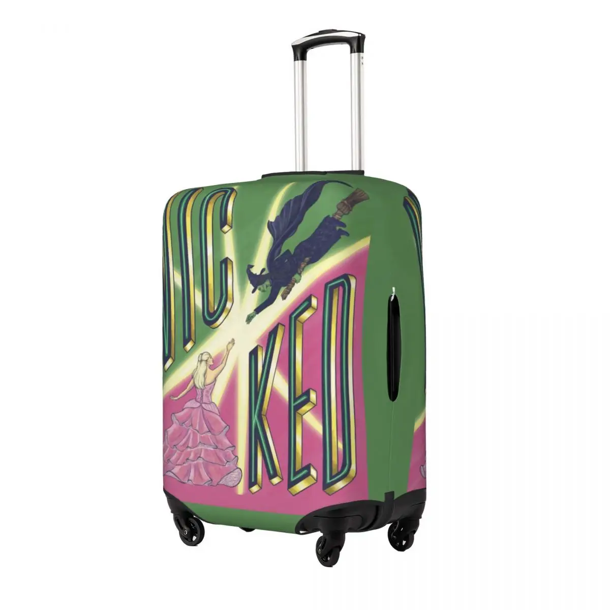 Wicked Musical Suitcase Cover Travel Vacation Useful Luggage Supplies Protection