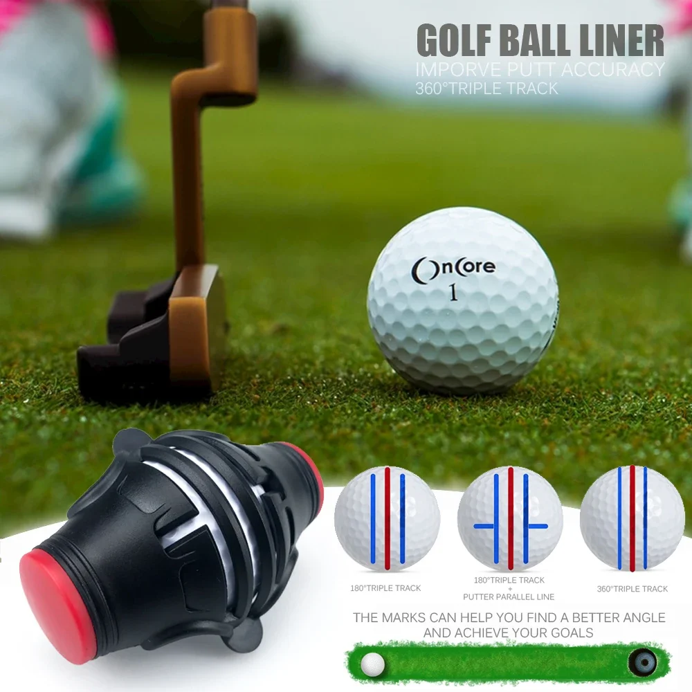 360 Degree Rotating Golf Ball Liner Marker Template Pen Putting Positioning Imporve Putt Accuracy Aids Golf Tools ZY017