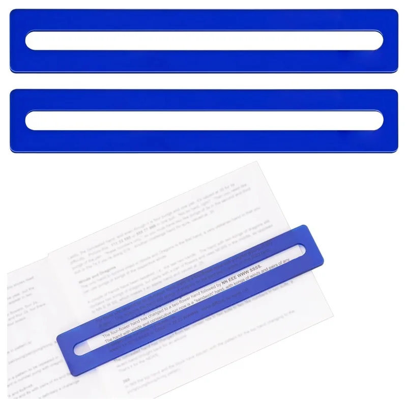 

Guide Reading Highlight Bar, Color Overlay Reading Tracking Ruler Children's Dyslexia Ruler Transparent Guide Bar
