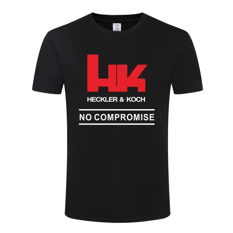 

2025 Heckler Koch HK Logo Men's TShirt Men Women Outdoor Shooting T Shirt H&K MP5 G3 G36 USP Pistol Punisher XM25 Cotton T-Shirt