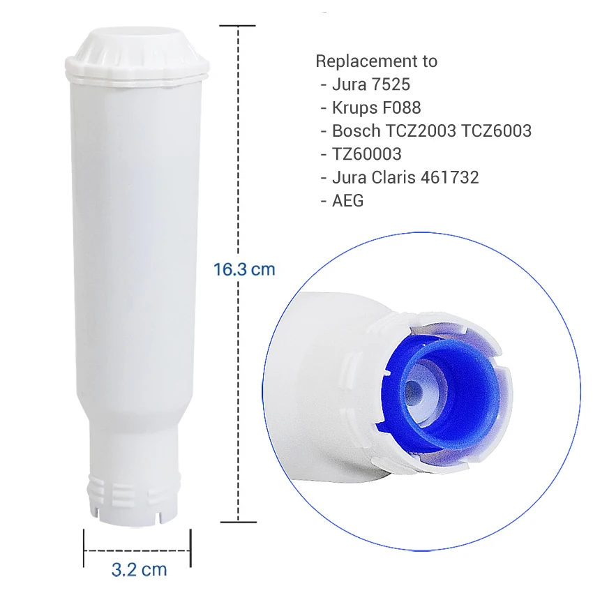 Coffee Machine Water Filter Cartridge Replacement to F088, XP5220, XP5240, EA82 EA9000